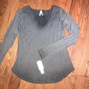 Long sleeve Lace-Up Shirt